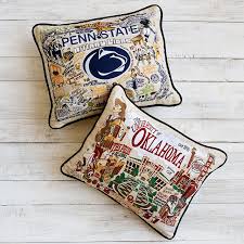 2021 this rustic throw pillow adds old fashioned charm to a couch or chair. Embroidered College Pillows College Decor Uncommon Goods