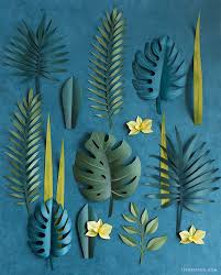 Diy Tropical Wreath Paper Flowers Paper Flowers Diy Paper Plants