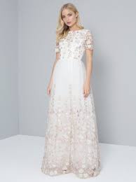 Chi Chi Viviana Embroidered Bridesmaid Dress Ivory Pink Myonewedding Co Uk Ivory Bridesmaid Dresses Inexpensive Wedding Dresses Top Wedding Dresses