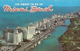 1960s Miami Beach Postcard Miami Beach Miami Holiday Miami