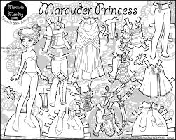 Forth of july coloring pages. Maurader Princess Paper Doll Coloring Page Paper Thin Personas