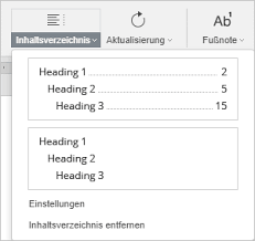 Wenn man eine titelseite bzw. Inhaltsverzeichnis Erstellen Onlyoffice