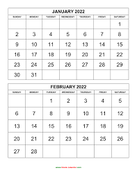 In the left navigation pane under my calendars . Free Download Printable Calendar 2022 2 Months Per Page 6 Pages Vertical