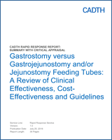 Gastrostomy Versus Gastrojejunostomy And Or Jejunostomy