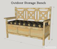 A diy outdoor bench which you can place in the backyard, the garden, on the patio or next to a fire pit. How To Build A Diy Outdoor Storage Bench