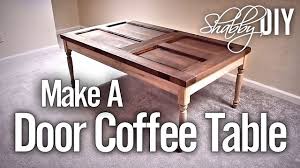 Upcycle a door, a tire, or even tree stumps into the next coffee table trend. Make A Coffee Table From An Old Door