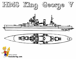 Print coloring of warship and free drawings. Unflinching Navy Ship Coloring Page Free Ships Battleship