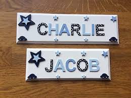 The shoemaker's son always goes barefoot, isn't that how the saying goes? Personalised Children Bedroom Nursery Wooden Name Door Wall Sign Plaque Boy Ebay