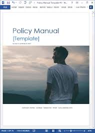Microsoft word, excel and powerpoint are programs that come packaged in the microsoft office software suite. Policy Manual Template Ms Word Excel Templates Forms Checklists For Ms Office And Apple Iwork