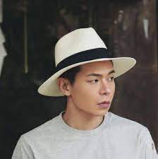 Color Block Panama Hat For Men Uv Summer Sun Protection Straw Hats Panama Hat Hat For Man Straw Hat