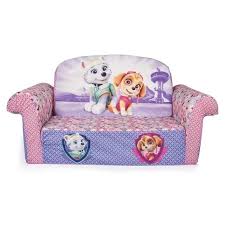 Toysrus Paw Patrol Skye And Everest Marshmallow Furniture Children S Upholstered 2 In 1 Flip Open Sofa Toddler Sofa Playroom Furniture Foam Sofa