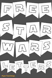 Star Wars Printables Free Star Wars Printable Banner Paper Trail Design Star Wars Party Decorations Star Wars Theme Party Star Wars Printables Free