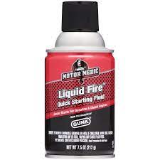 Gunk Motor Medic Liquid Fire Quick Starting Fluid 7 5 Oz Can Walmart Com Fluid Fuel Additives Canning