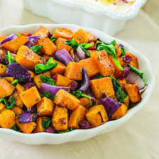 Roasted Butternut Squash With Baby Spinach Cranberries Roasted Butternut Squash Whole Food Recipes Alexia Food