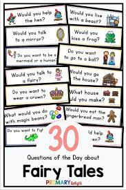 Fairy Tales Capture The Imaginations Of Children Use These Questions Of The Day As Yo Fairy Tales Preschool Fairy Tales Preschool Activities Fairytale Lessons
