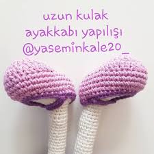 Veee Uzun Kulak Ayakkabi Yapilisi Video Aksama Yuklemis Olur Insallah Link Profilimde Sayilari Isterseniz 11 Zincir 22 Si 9si 1w 1 Amigurumi Orgu Kulak