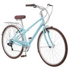 Schwinn Admiral Hybrid Bicycle 700c Wheels 7 Speeds Womens Frame Blue Walmart Com Comfort Bike Hybrid Bicycle Hybrid Bike