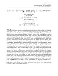 Hak yang diterima karyawan berdasarkan jenis phk. Pdf Kegunaan Dan Kepuasan Portal Berita Dalam Kalangan Belia Malaysia Uses And Gratifications Of News Portal Among Malaysian Youths