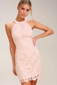 Shop Pink Dresses For Women At Affordable Prices Create Cute Pink Outfits With The Latest Styles From L Lace Pink Dress Blush Pink Lace Dress Lace Blue Dress