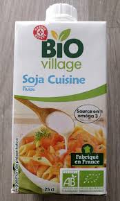 Soja Cuisine Fluide Bio Village 25 Cl