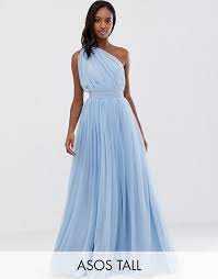 Asos Design Tall One Shoulder Tulle Maxi Dress Asos Maxi Dress Prom Tulle Maxi Dress Asos Maxi Dress