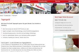 Man findet alle informationen, z. Procredit Bank Tagesgeld Erfahrungen 2021 Meinungen Im Test