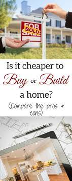 How Much Does It Cost To Build A House And Is It Cheaper To Buy Or Build Building A House Buying First Home Home Buying
