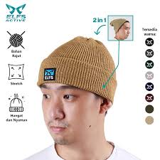 Jual ELFS ACTIVE Topi Kupluk Pria Wanita Rajut Polos Beanie Hat Hiking  Camping Outdoor