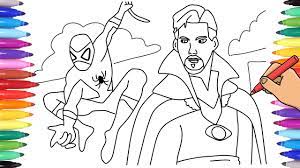 Download and print free doctor strange avengers coloring pages. Avengers Spiderman And Dr Strange Drawing With Markers Avengers Superheroes Coloring Pages Youtube