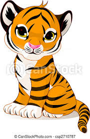 Learn how to draw step by step in a fun way!come join and follow us to learn how to draw. Cute Tiger Cub A Cute Character Of Sitting Tiger Cub Canstock