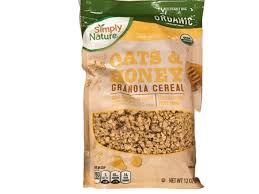 25% fat, 61% carbs, 14% protein. Simply Nature Oats Honey Granola Cereal 12 Oz Shelhealth