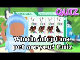 What fortnite skin are you? Which Adopt Me Pet Are You Adopt Me Quiz Roblox Youtube