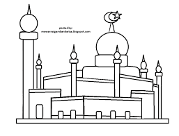 Rasulullah nabi muhammad adalah tokoh utama di agama islam. Download Sketsa Masjid Untuk Diwarnai Anak