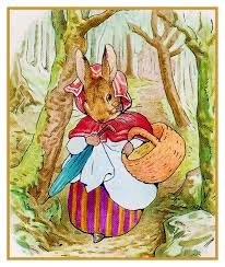 Beatrix Potter Mrs Rabbit Goes Market Counted Cross Stitch