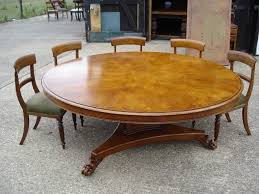 Large Round Dining Table Seats 10 For 2020 Ideas On Foter Round Dining Room Table Large Round Dining Table Round Dining Room