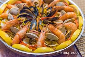 Seafood Paella Recipe Panlasang Pinoy Recipe Paella Recipe Seafood Seafood Paella Paella Recipe