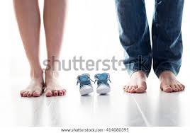 Future Mom Dad Feet Little Baby Stock Photo Edit Now 414080395