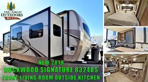 Depending on how you layout the floor plan it can. New 2019 Rockwood Signature 8324bs Front Living Outside Kitchen Rv Camper Colorado Dealer Youtube