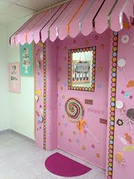 Creating A Candy Store Theme For A Classroom Door Is A Yummy Idea It Would Be Great To Do W Door Decorations Classroom School Door Decorations Classroom Door