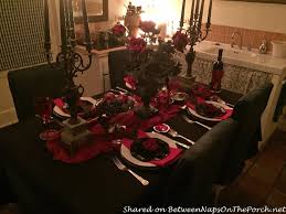 25 spectacular halloween wedding table settings. A Spooky But Elegant Halloween Table Setting With A Count Dracula Vampire Theme Between Naps On The Porch