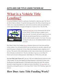 My friends highly recommend them, and i'm glad they have a branch near me. Get Auto Title Loans Tucson Az 520 230 1500