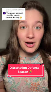 Replying to @user2284692821461 y'all it is thesis and dissertation defense  season I wanted to again talk about the fact that your dissertation defense  is a Celebration of your work this is a time for ...
