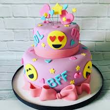 Emoticons Birthday Cake With Photo Emoji Birthday Cake 12th Birthday Cake