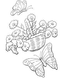 Desene de colorat de primavara. Planse De Colorat Primavara De Colorat P05 Desene De Colorat Primavara De Colorat P05 Spring Coloring Pages Spring Coloring Sheets Butterfly Coloring Page