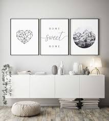 Bedroom Black White Prints Black And White Gallery Wall Home Sweet Home Sign Printable Wall Art Black And White Prints Mountain Wall Art Monstera Art Heart Geometrical In 2020 Wall Decor Bedroom Wall Decor Living Room Wall Printables