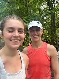 Which photo is from before and after the big run?