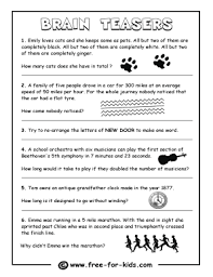 Here you can enjoy the 25 brain teasers, puzzles & games that sharpbrains readers (primarily adults, but younger minds too) have enjoyed the most since 2010. Brain Teasers Worksheets For Adults Pdf Fill Online Printable Fillable Blank Pdffiller