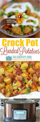 Crock Pot Loaded Potatoes Recipe Crockpot Recipes Slow Cooker Crockpot Recipes Easy Recipes