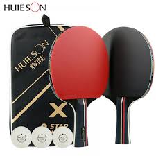 1pair Huieson Table Tennis Rackets Professional Rubber Carbon Pingpong Racket Short Long Handle Table Tennis Training With Balls Sports In 2020 Table Tennis Racket Table Tennis Table Tennis Bats