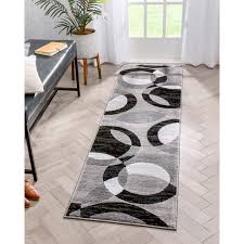 A modern color palette highlights this area rug to create elegant appeal for your home decor. Well Woven Dulcet Bingo Geometric Runner Rug Grey 2 X 7 3 Runner Walmart Com Walmart Com